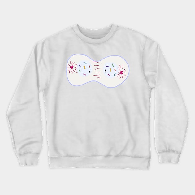 Meiosis Heart Cell Dividing Telophase I Crewneck Sweatshirt by labstud